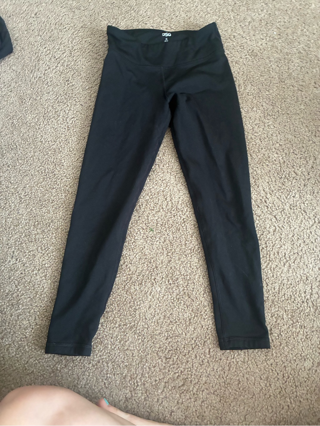 Dsg Black Kids Leggings With High Waist